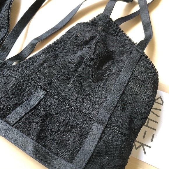 Forever 21 REHAB Black Strappy Lace Bralette - Picture 5 of 5